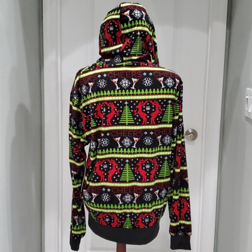 Men's New Christmas Velour Sweater Size M & XL - Picture 4 of 5